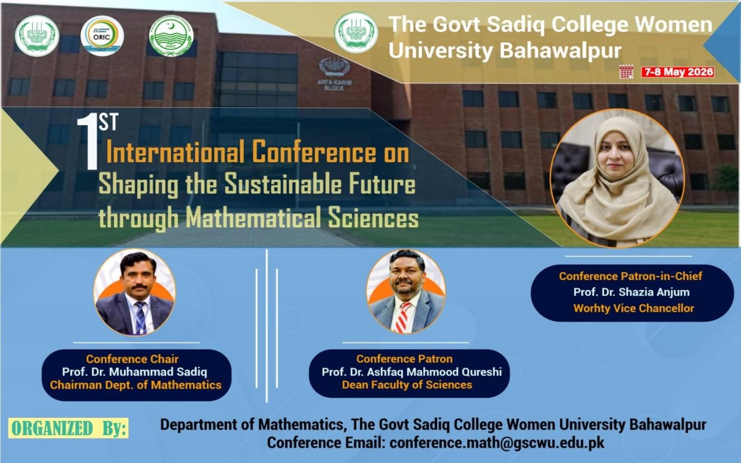 1st International Conference on Shaping the Sustainable Future through Mathematical Sciences
