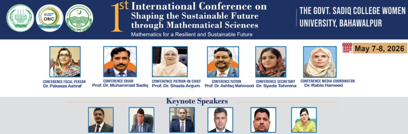 1st International Conference on Shaping the Sustainable Future through Mathematical Sciences