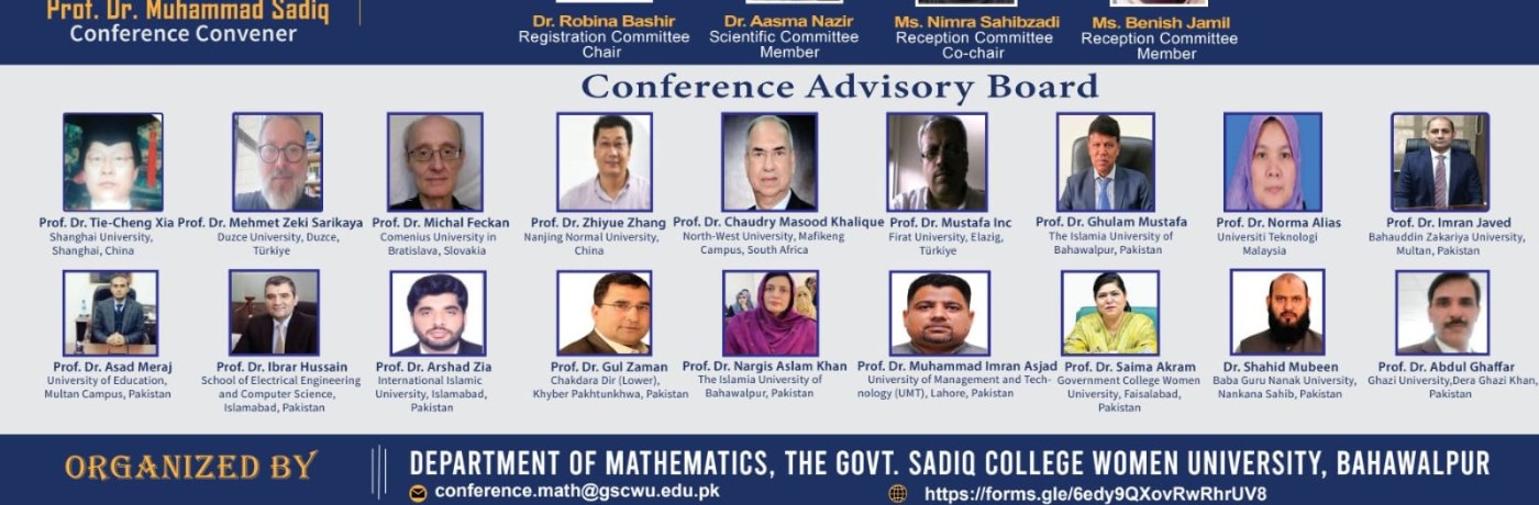 1st International Conference on Shaping the Sustainable Future through Mathematical Sciences